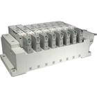 SS5V1-10F/P*, 1000 Series, Tie Rod Base Manifold, D-sub Connector & Flat Ribbon Cable Type
