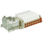 SS5V1-*10S6, 1000 Series, Tie Rod Base Manifold, Fieldbus System for Input/Output (for EX600)
