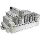 SS5V2-16F/P*, 2000 Series, Cassette Base Manifold, D-sub Connector & Flat Ribbon Cable